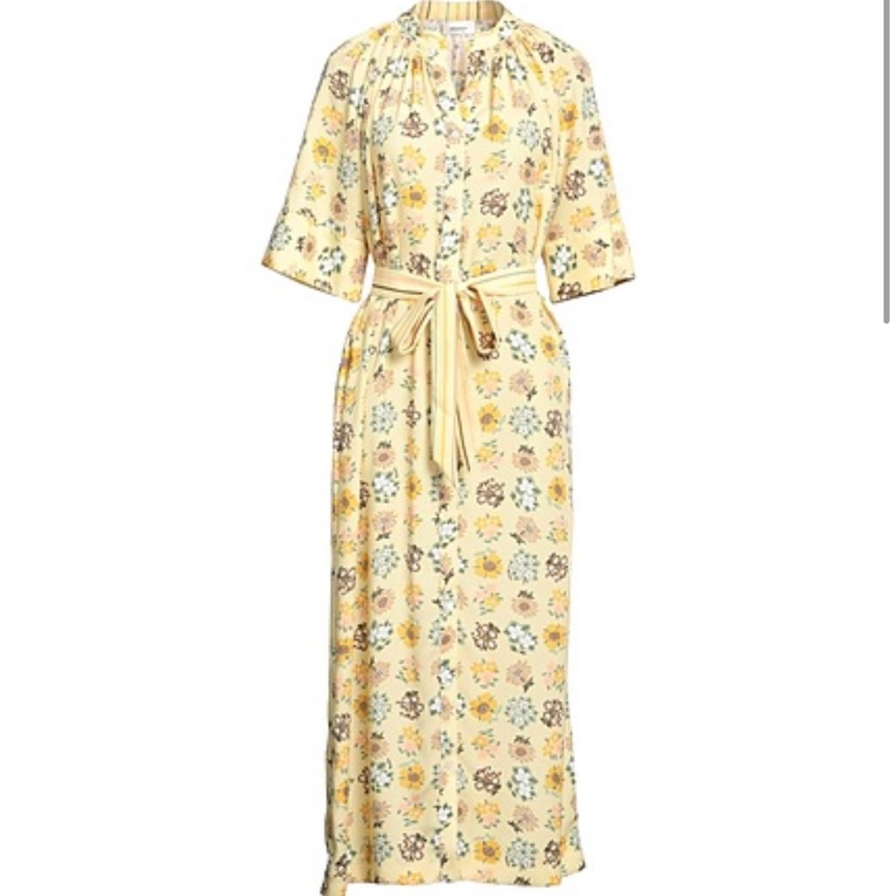 Ottod Ame Yellow floral maxi dress size 4